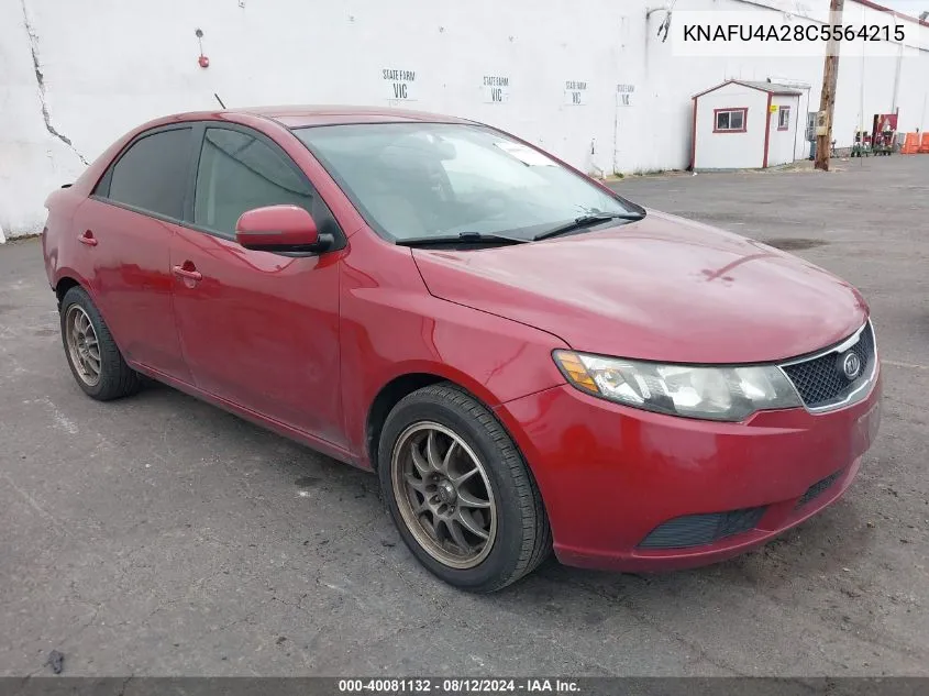 2012 Kia Forte Ex VIN: KNAFU4A28C5564215 Lot: 40081132