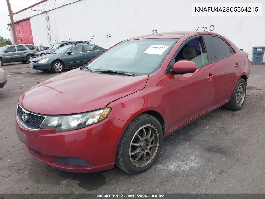 2012 Kia Forte Ex VIN: KNAFU4A28C5564215 Lot: 40081132