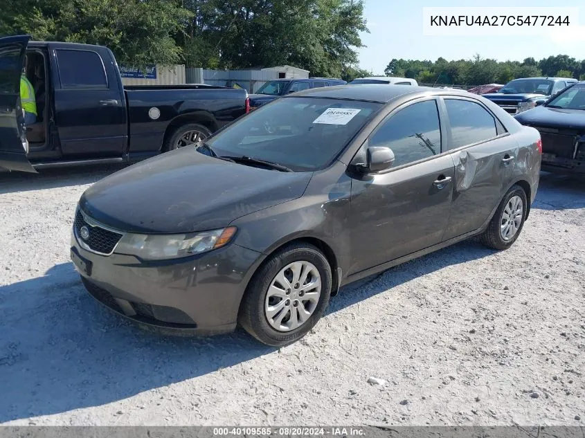 KNAFU4A27C5477244 2012 Kia Forte Ex