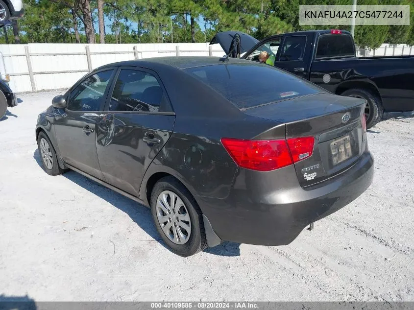 KNAFU4A27C5477244 2012 Kia Forte Ex