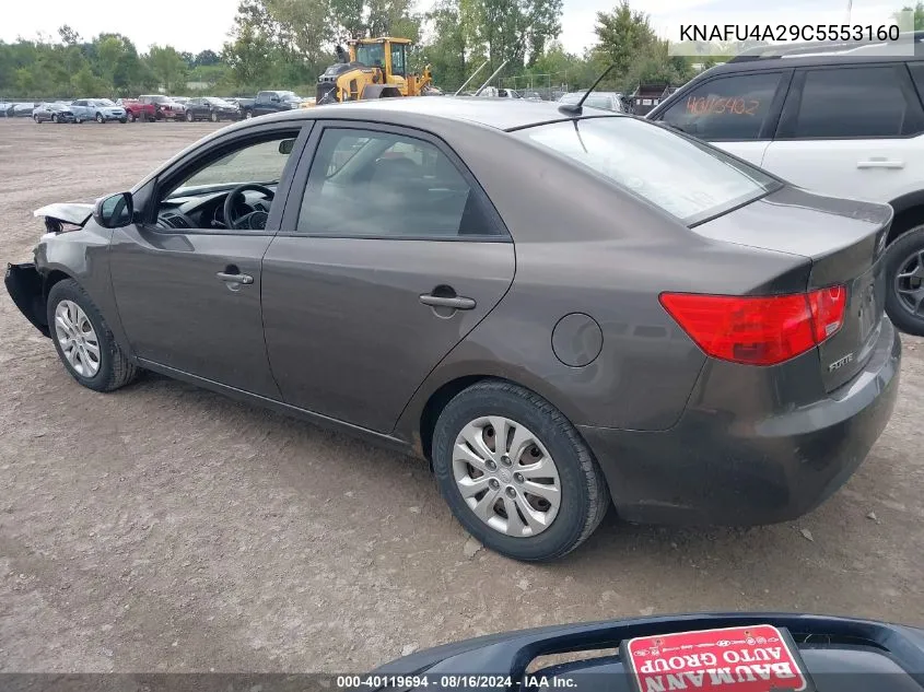 KNAFU4A29C5553160 2012 Kia Forte Ex