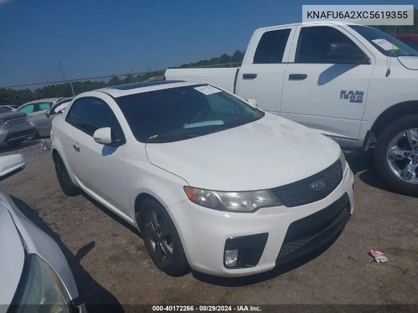 2012 Kia Forte Koup Ex VIN: KNAFU6A2XC5619355 Lot: 40172266