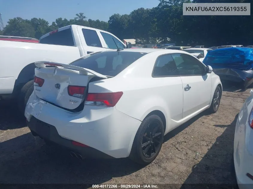 2012 Kia Forte Koup Ex VIN: KNAFU6A2XC5619355 Lot: 40172266