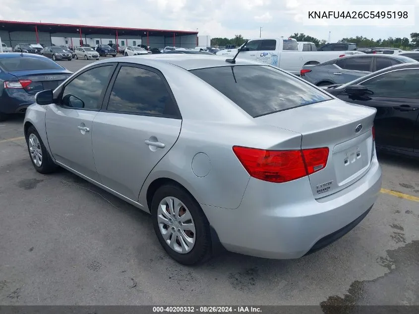 2012 Kia Forte Ex VIN: KNAFU4A26C5495198 Lot: 40200332