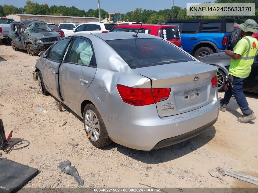 2012 Kia Forte Ex VIN: KNAFU4A24C5633370 Lot: 40221582