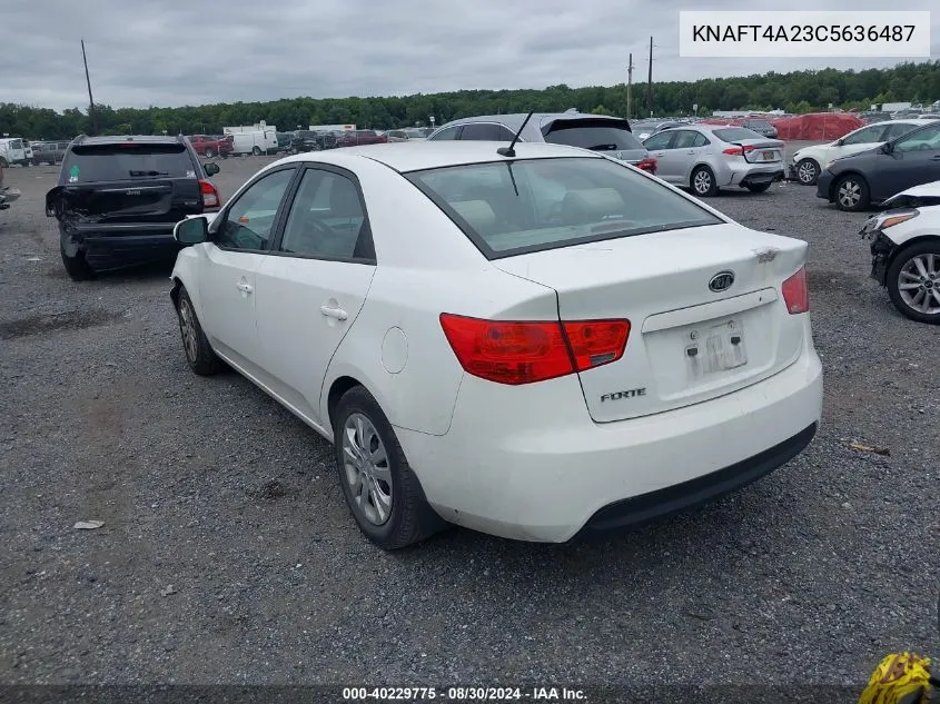 KNAFT4A23C5636487 2012 Kia Forte Lx