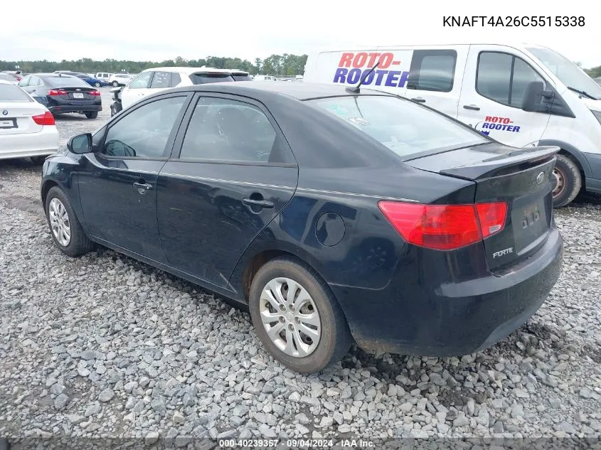 KNAFT4A26C5515338 2012 Kia Forte Lx