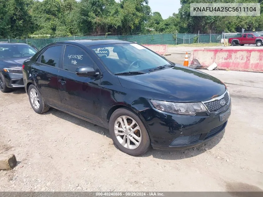 KNAFU4A25C5611104 2012 Kia Forte Ex