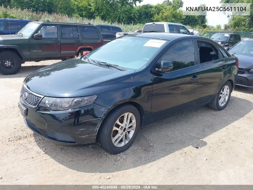 KNAFU4A25C5611104 2012 Kia Forte Ex