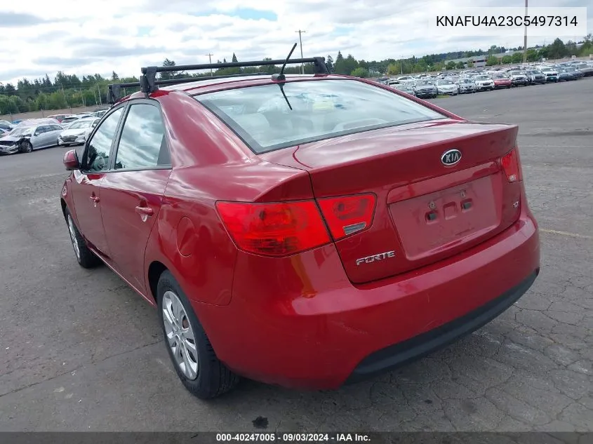 KNAFU4A23C5497314 2012 Kia Forte Ex