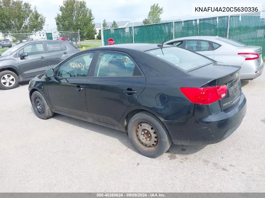 KNAFU4A20C5630336 2012 Kia Forte Ex