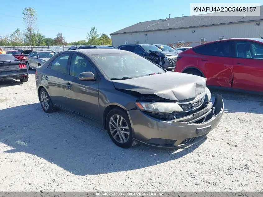 2012 Kia Forte Ex VIN: KNAFU4A20C5468157 Lot: 40263398