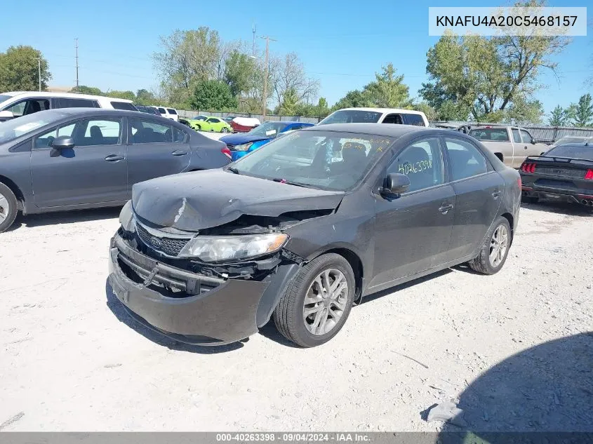 KNAFU4A20C5468157 2012 Kia Forte Ex