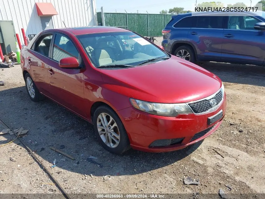 KNAFU4A28C5524717 2012 Kia Forte Ex