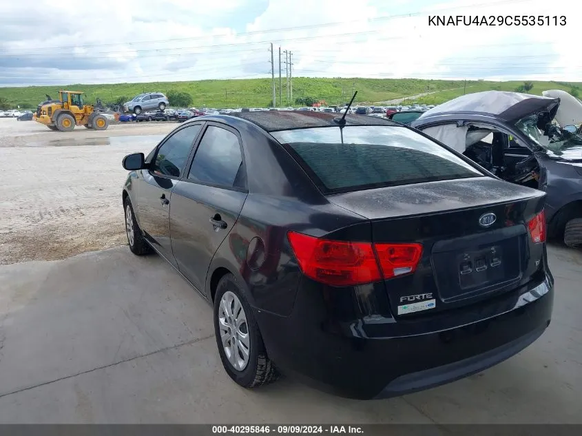 2012 Kia Forte Ex VIN: KNAFU4A29C5535113 Lot: 40295846