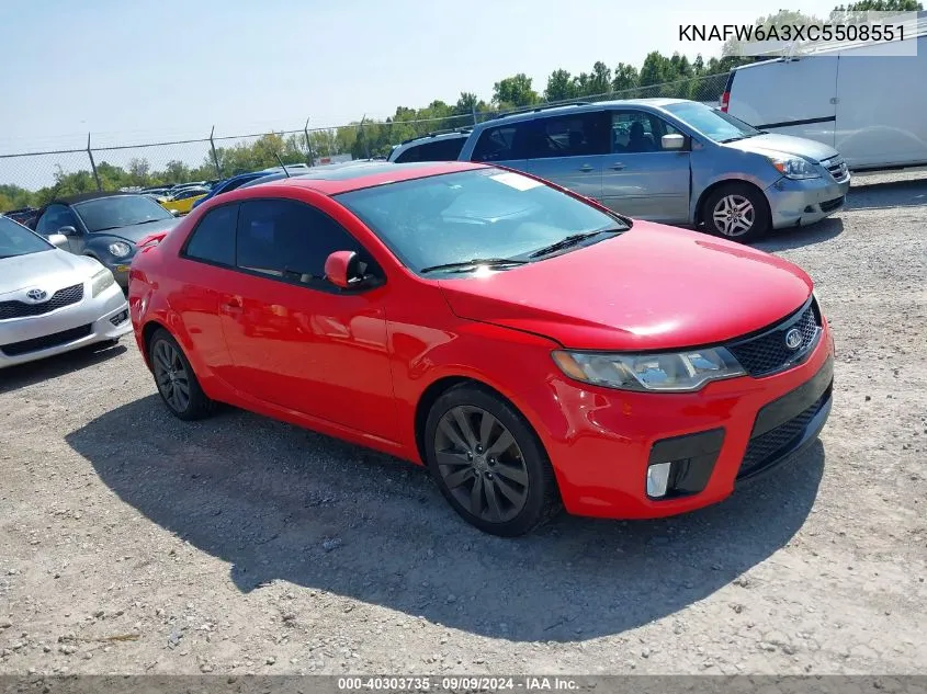 2012 Kia Forte Koup Sx VIN: KNAFW6A3XC5508551 Lot: 40303735