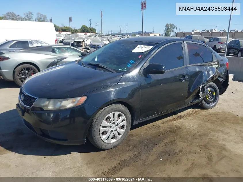 KNAFU4A24C5503444 2012 Kia Forte Ex