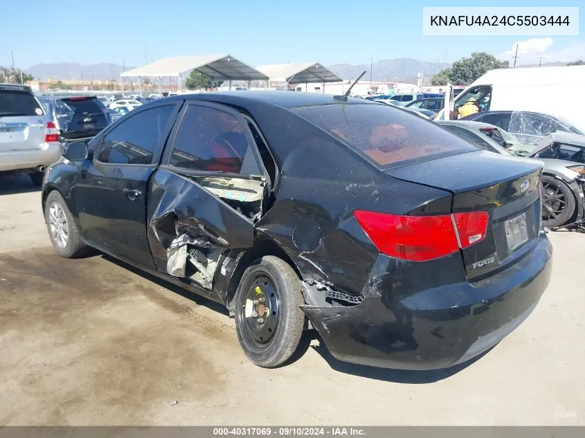 2012 Kia Forte Ex VIN: KNAFU4A24C5503444 Lot: 40317069