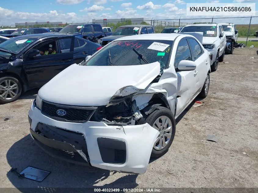 KNAFU4A21C5586086 2012 Kia Forte Ex