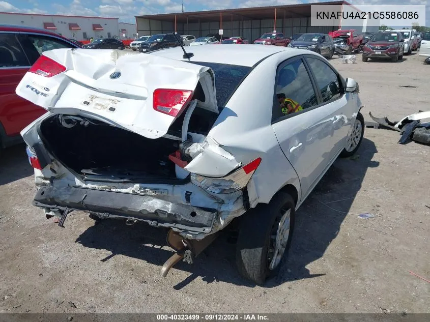 KNAFU4A21C5586086 2012 Kia Forte Ex