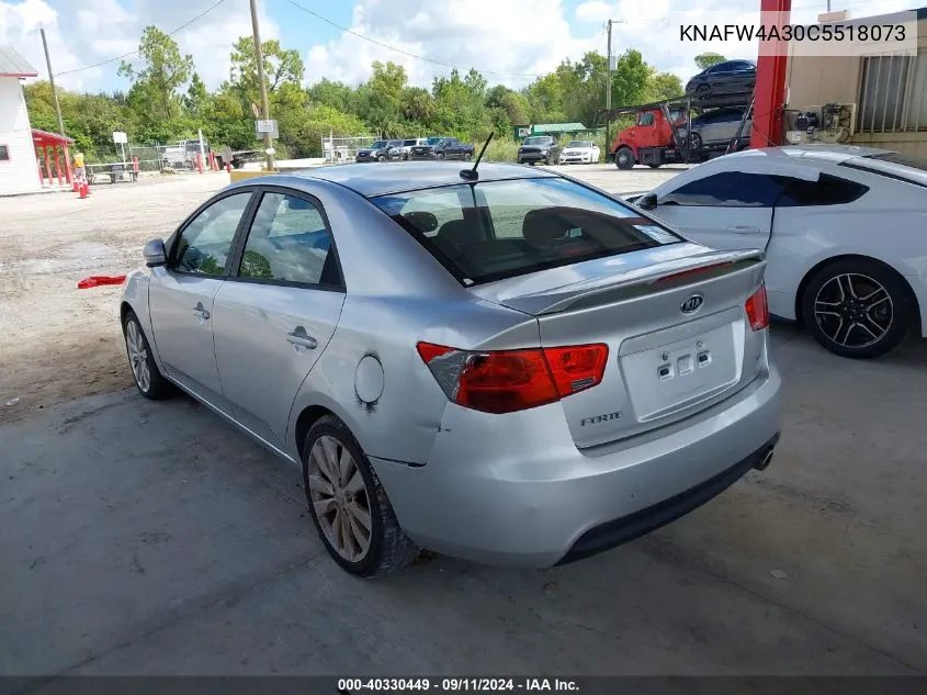 KNAFW4A30C5518073 2012 Kia Forte Sx