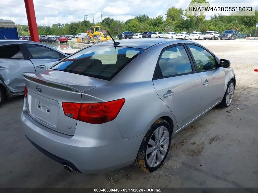 KNAFW4A30C5518073 2012 Kia Forte Sx