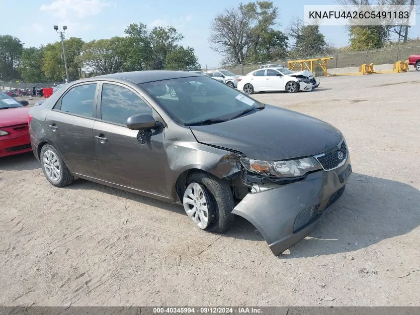 2012 Kia Forte Ex VIN: KNAFU4A26C5491183 Lot: 40345994