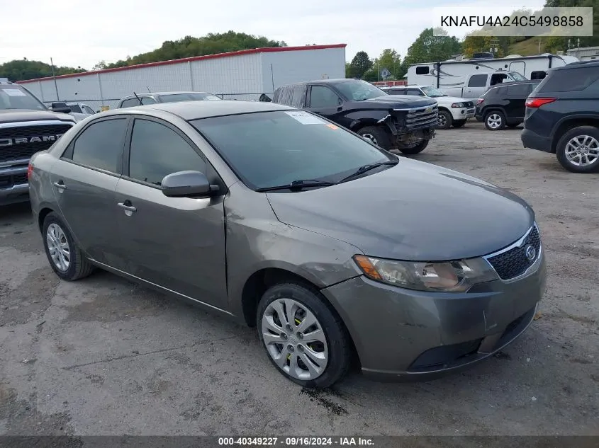 2012 Kia Forte Ex VIN: KNAFU4A24C5498858 Lot: 40349227