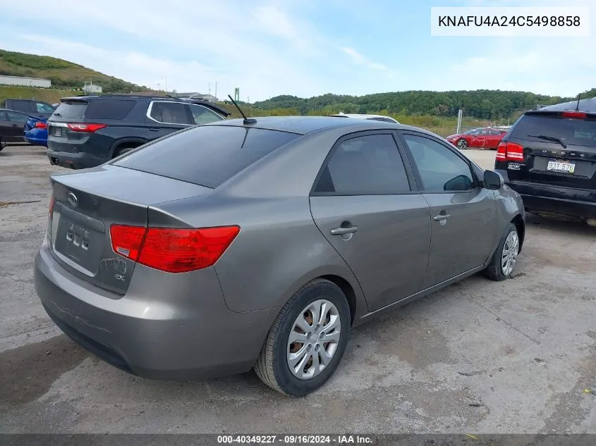 KNAFU4A24C5498858 2012 Kia Forte Ex