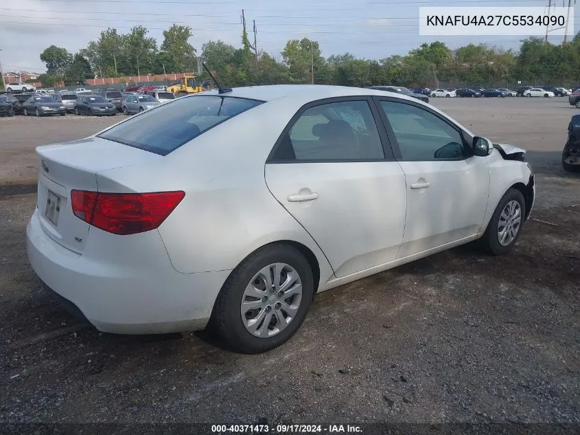 KNAFU4A27C5534090 2012 Kia Forte Ex