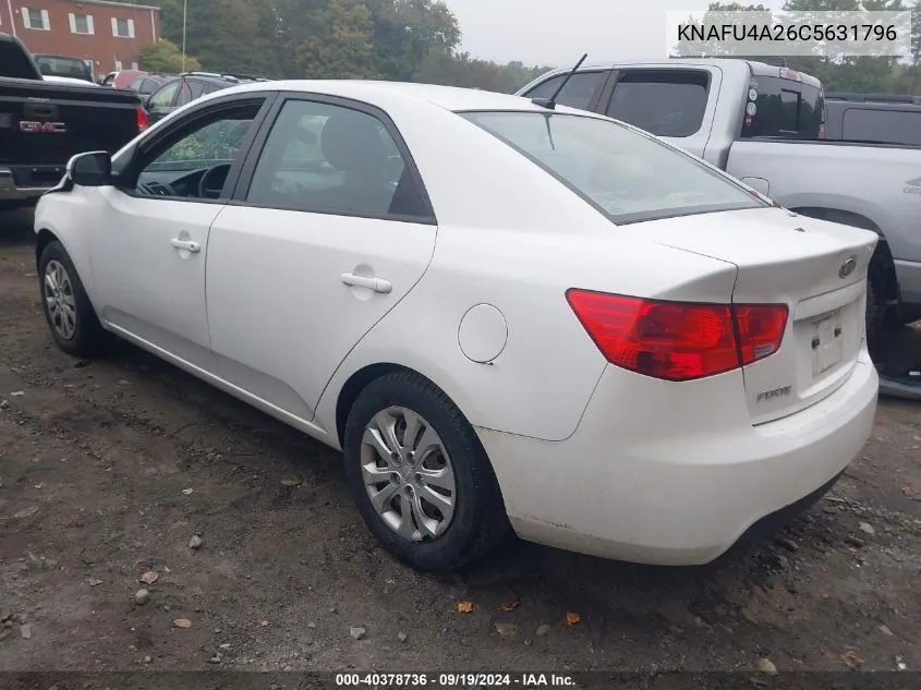 KNAFU4A26C5631796 2012 Kia Forte Ex