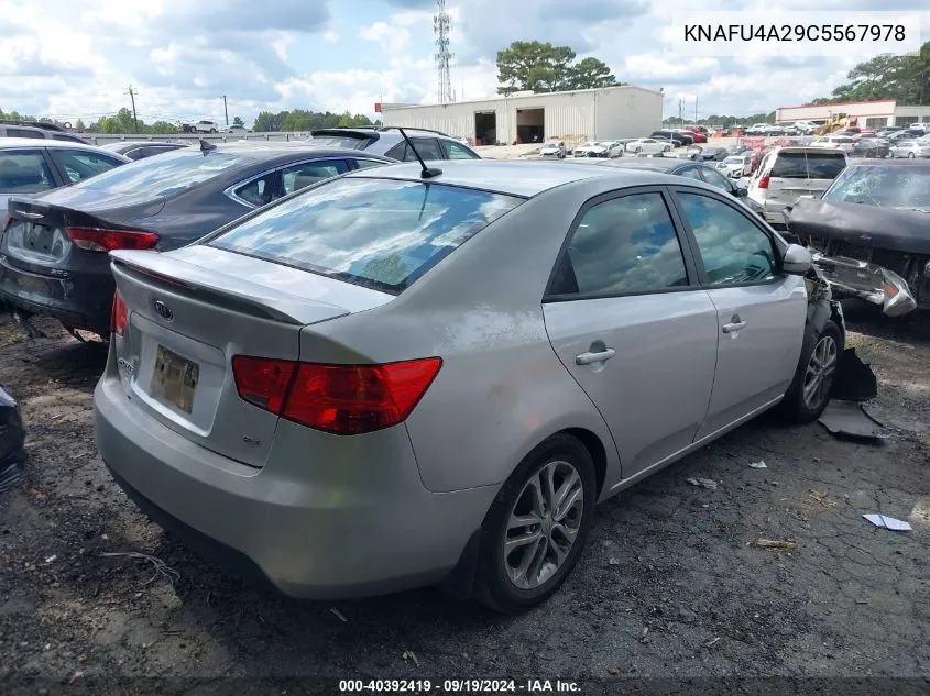 2012 Kia Forte Ex VIN: KNAFU4A29C5567978 Lot: 40392419