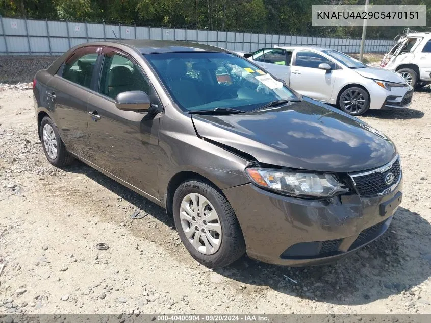 KNAFU4A29C5470151 2012 Kia Forte Ex