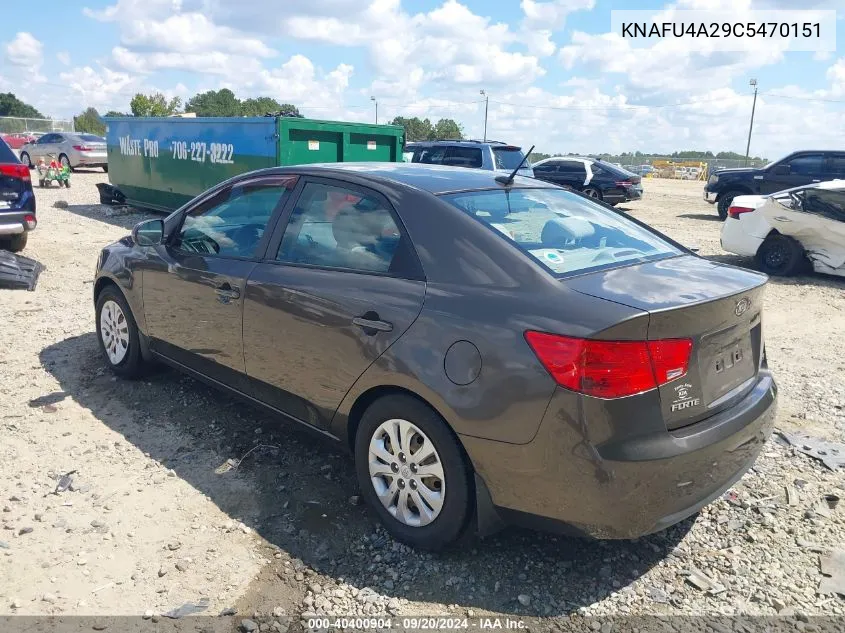 2012 Kia Forte Ex VIN: KNAFU4A29C5470151 Lot: 40400904