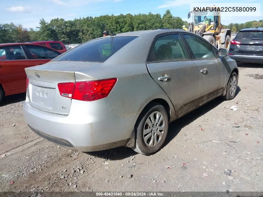 KNAFU4A22C5580099 2012 Kia Forte Ex