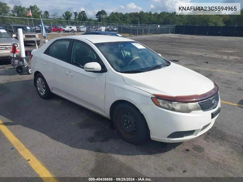 KNAFU4A23C5594965 2012 Kia Forte Ex