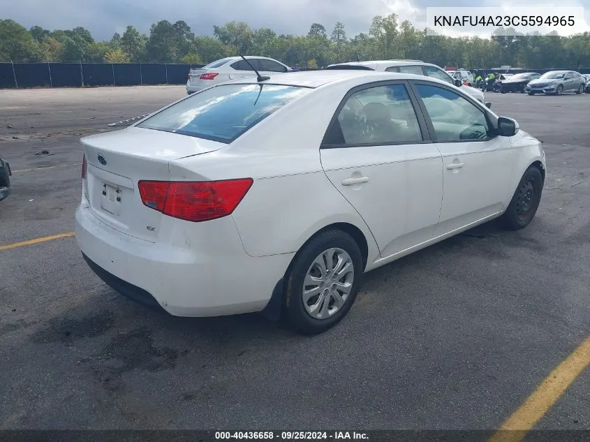 KNAFU4A23C5594965 2012 Kia Forte Ex