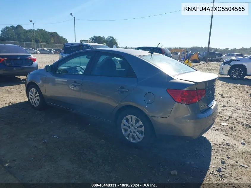 2012 Kia Forte Ex VIN: KNAFU4A2XC5504565 Lot: 40448331