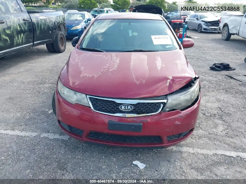 KNAFU4A22C5534868 2012 Kia Forte Ex