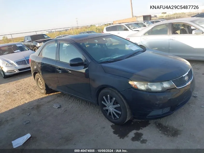 2012 Kia Forte Ex VIN: KNAFU4A29C5487726 Lot: 40474555