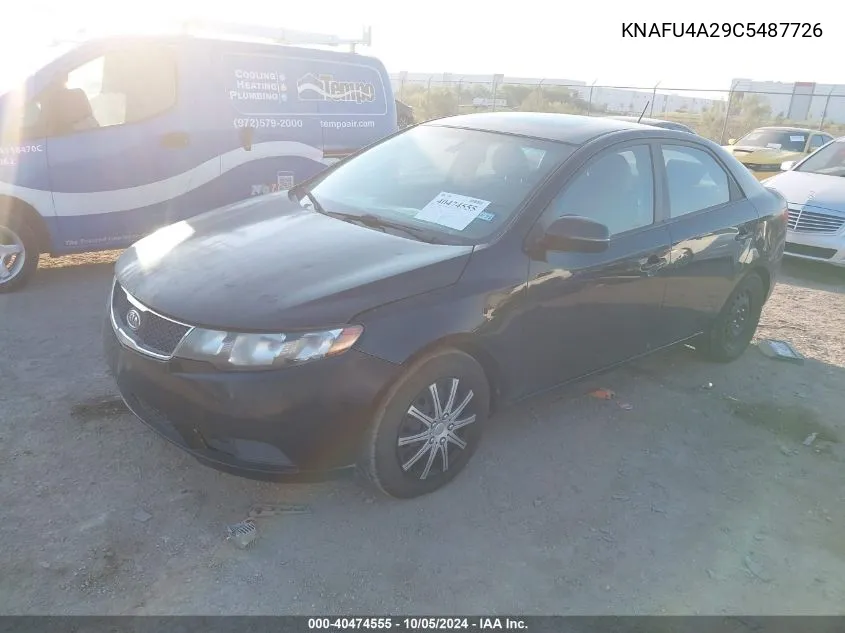 2012 Kia Forte Ex VIN: KNAFU4A29C5487726 Lot: 40474555