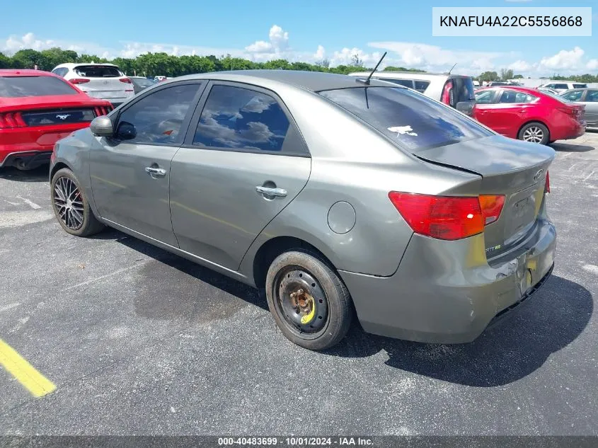 2012 Kia Forte Ex VIN: KNAFU4A22C5556868 Lot: 40483699