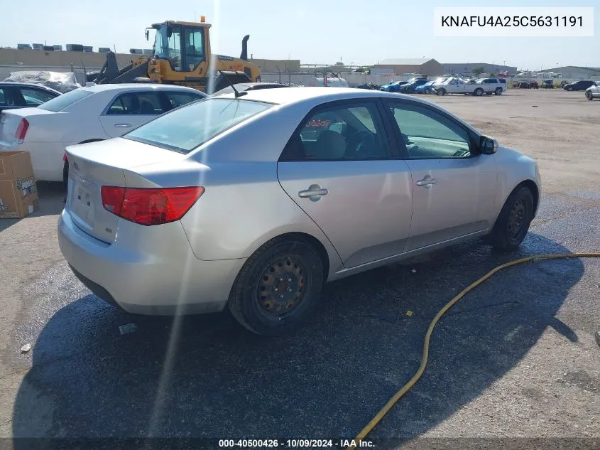 2012 Kia Forte Ex VIN: KNAFU4A25C5631191 Lot: 40500426