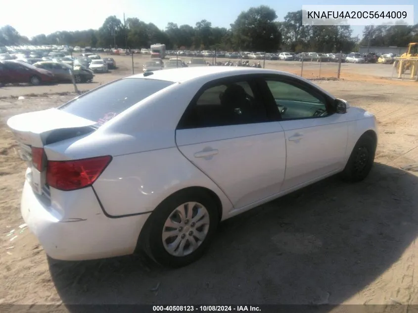 2012 Kia Forte Ex VIN: KNAFU4A20C5644009 Lot: 40508123