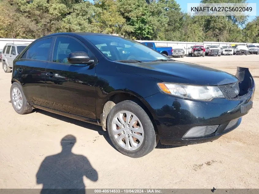 2012 Kia Forte Lx VIN: KNAFT4A27C5602049 Lot: 40514533