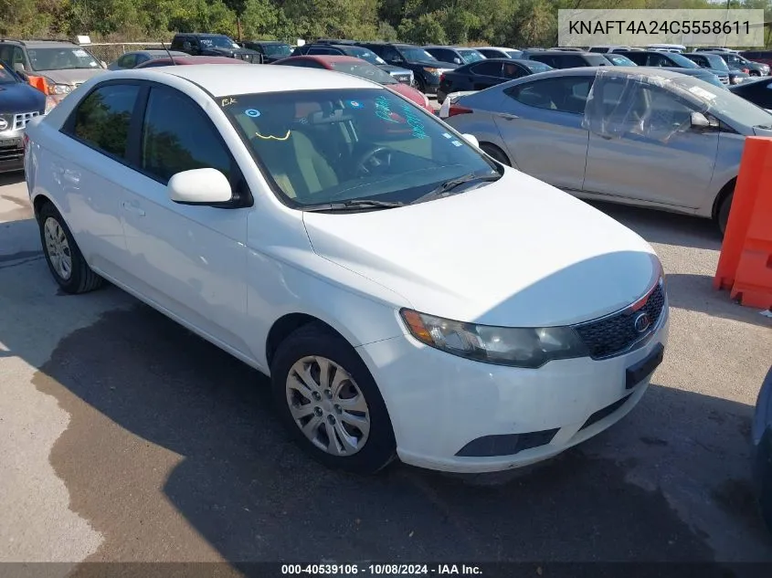 2012 Kia Forte Lx VIN: KNAFT4A24C5558611 Lot: 40539106