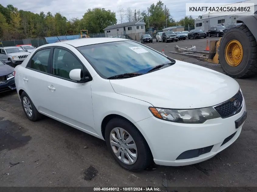 2012 Kia Forte Lx VIN: KNAFT4A24C5634862 Lot: 40549012