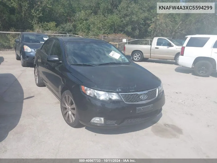 2012 Kia Forte Sx VIN: KNAFW4A3XC5594299 Lot: 40567733