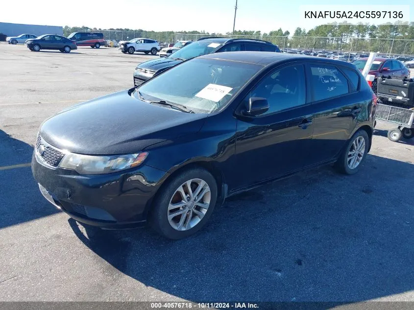 KNAFU5A24C5597136 2012 Kia Forte Ex