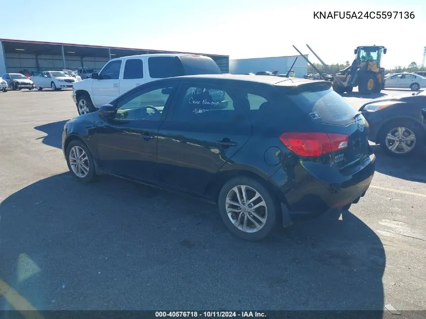 KNAFU5A24C5597136 2012 Kia Forte Ex